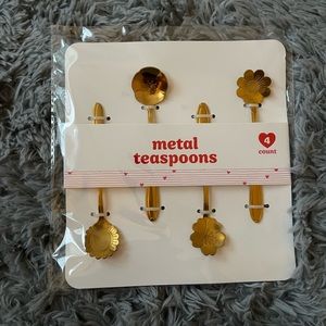 Target Gold Metal Teaspoons Set